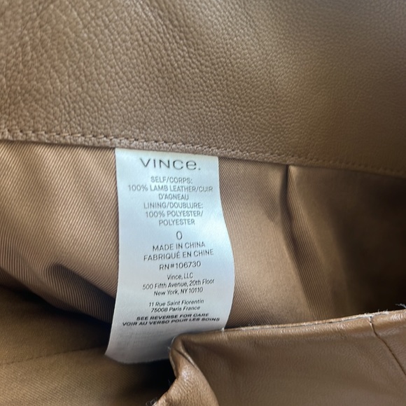 Vince lamb leather short - Picture 6 of 15